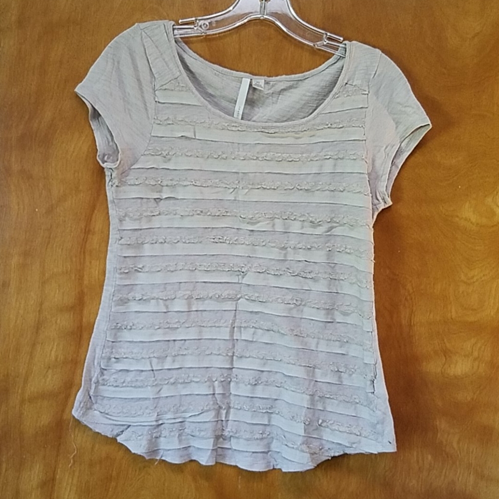 Lace and ruffle tshirt